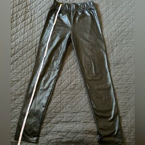 Black shimmer leggings